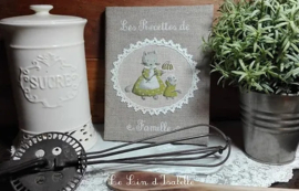 cahier de recettes petits chats / Little Cats Cross Stitch Pattern Le Lin d'Isabelle