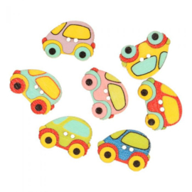 Toy Car Wooden Button
