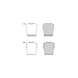 5657 Burda naaipatroon - Shirt in variatie