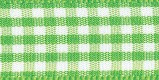 5mm/0.2" Green Gingham Checkerd Ribbon p.m. / per 3.3 feet