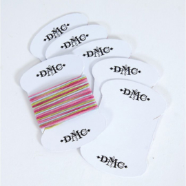 6 Kartonnen Wikkelkaartjes DMC
