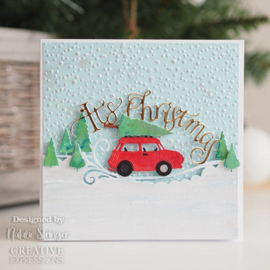 It's Christmas Edger craft dies  | paper cuts | Creative Expression