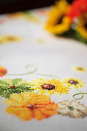 Sunflowers Aida Tablecloth Vervaco