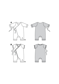 9314 Burda Naaipatroon | Romper/ boxpakje in Variaties