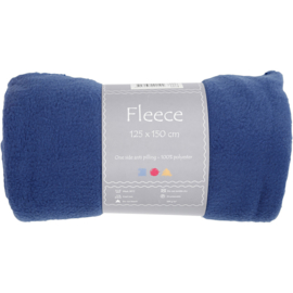 Blauwe Fleece deken