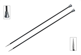 KnitPro Karbonz Breinaalden 35cm met Knop