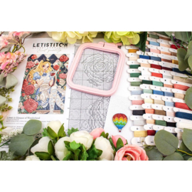 A glimpse of Wonderland aida telpakket - Leti Stitch
