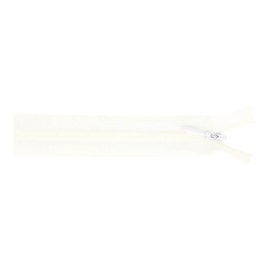 009 White Invisible Zipper 22cm/8.7"