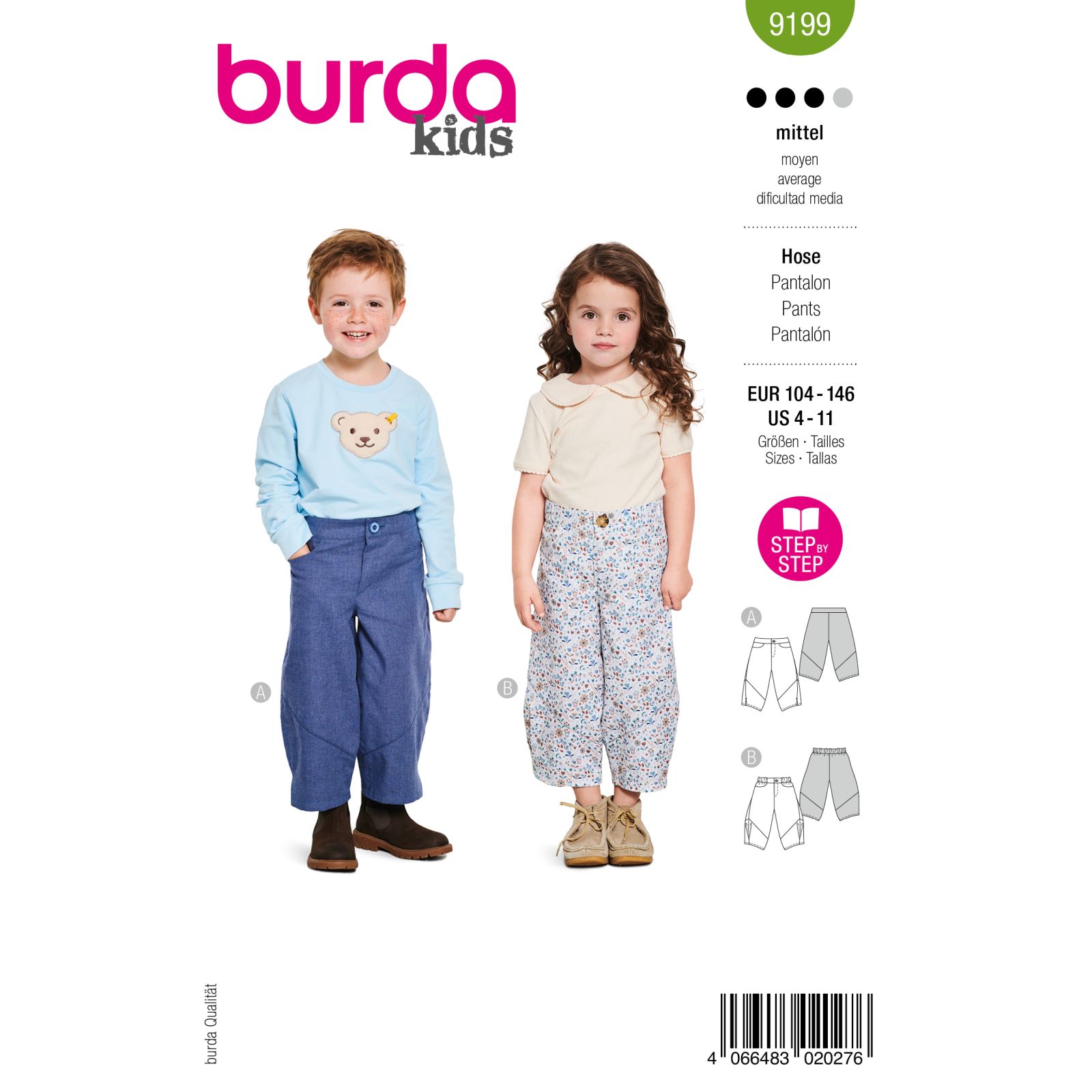 9199 Burda Naaipatroon | Broek in variatie