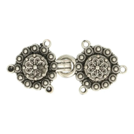 55mm oud zilver Noorse Sluiting