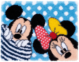 Disney Micky en Minnie Kiekeboe | Voorbedrukt knoopkleed | Vervaco