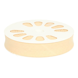869 Beige Gevouwen Biasband 20mm p.m. Oaki Doki