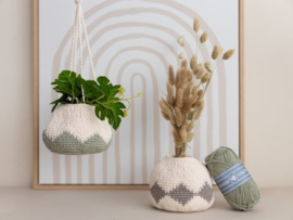 Bloemenvaas en plantenpot - gehaakt - Durable Cosy Fine