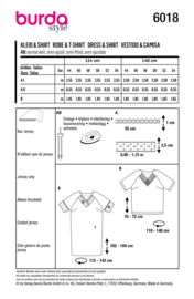 6018 Burda Naaipatroon | Jurk en shirt