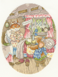 Breakfast in bed - aida - Briarwood Lane collection - Bothy Threads