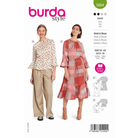 5884 Burda Naaipatroon | jurk en blouse