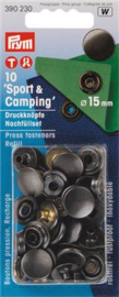 15mm Bronze Sport & Camping Snap Fasteners Refill Set Prym