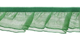 Green 27mm/1.1" Double Ruffle Elastic