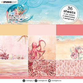 Warm colors Paper pad | Take Me To The Ocean | Die Cut Block | Studio Light