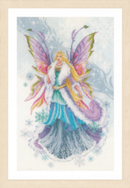 Fantasy Winter Elf Fairy Linen Lanarte Embroidery Kit