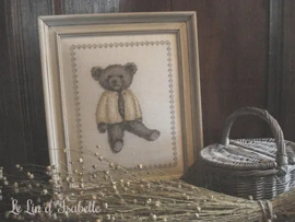 Nounours ancien / Old Teddy Bear  Cross Stitch Pattern Le Lin d'Isabelle
