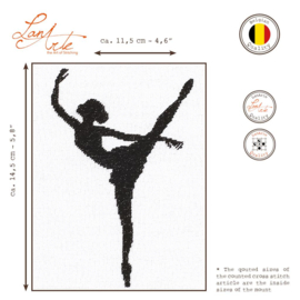 Ballet silhouette II - evenweave - Lanarte telpakket