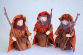 Kerststal 2 | Drie herders | Atelier Pippilotta