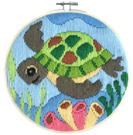 Ocean Baby | Voorbedrukt Stramien | Spansteek Borduurpakket | Ladybird