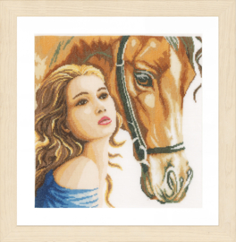 Vrouw met paard | eavenwave telpakket | Lanarte