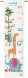 Jungle Animal Fun Aida Measuring Rods Vervaco