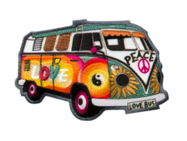 Hippie Van Applique Patch Mono Quick