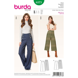 6573 Burda Naaipatroon | Broek in variaties