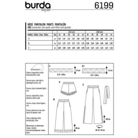 6199 Burda Naaipatroon | Broek in variatie