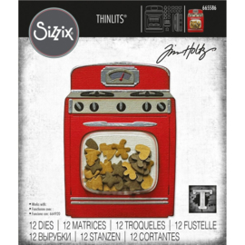 Retro oven | Thinlits snijmal | Tim Holtz | Sizzix