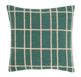 Squares Angled Clamping Stitch Cushion Canvas La Maison Victor