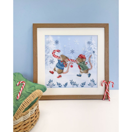 Candy cane capers - aida Bothy Threads telpakket