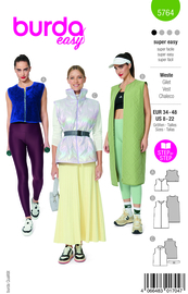 5764 Burda Naaipatroon | Vest in variatie