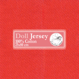 Red Doll Jersey 25x80cm / 9.8"x31.5"
