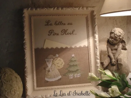 La Lettre au Père Noël / De Brief voor de Kerstman | Borduurpatroon | Le Lin d'Isabelle
