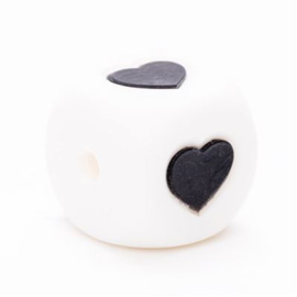 Heart 12mm Silicone Bead