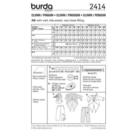 2414 Burda Naaipatroon | Clown en pinguïn