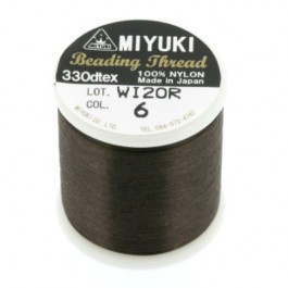 6 Brown Beading Thread Miyuki