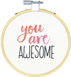 You are Awesome Embroidery Kit