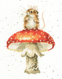 He's A Fun-Gi Aida Wrendale Designs by Hannah Dale Bothy Threads Embroidery Kit