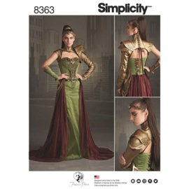 8363 H5 Simplicity Sewing Pattern | Misses' Fantasy Ranger Costume 32-40