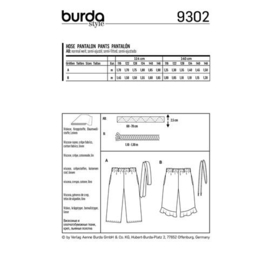 9302 Burda Naaipatroon | Broek in Variatie