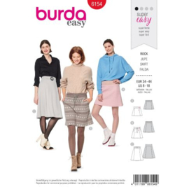 6154 Burda Naaipatroon | Rok in variatie