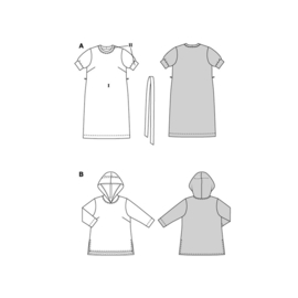 5651 Burda naaipatroon - Jurk & Shirt