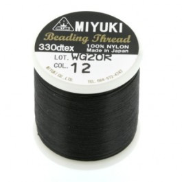 12 Black Beading Thread B Miyuki