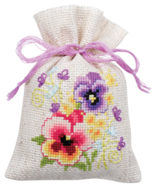 Violets set of 3 Vervaco Bag Kit